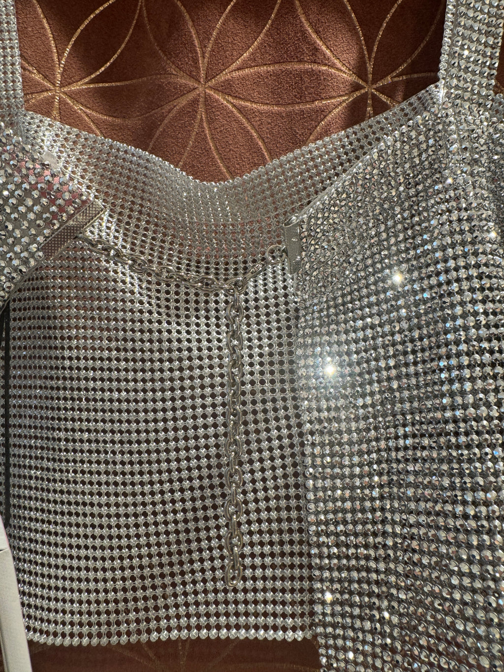 Top croped strass