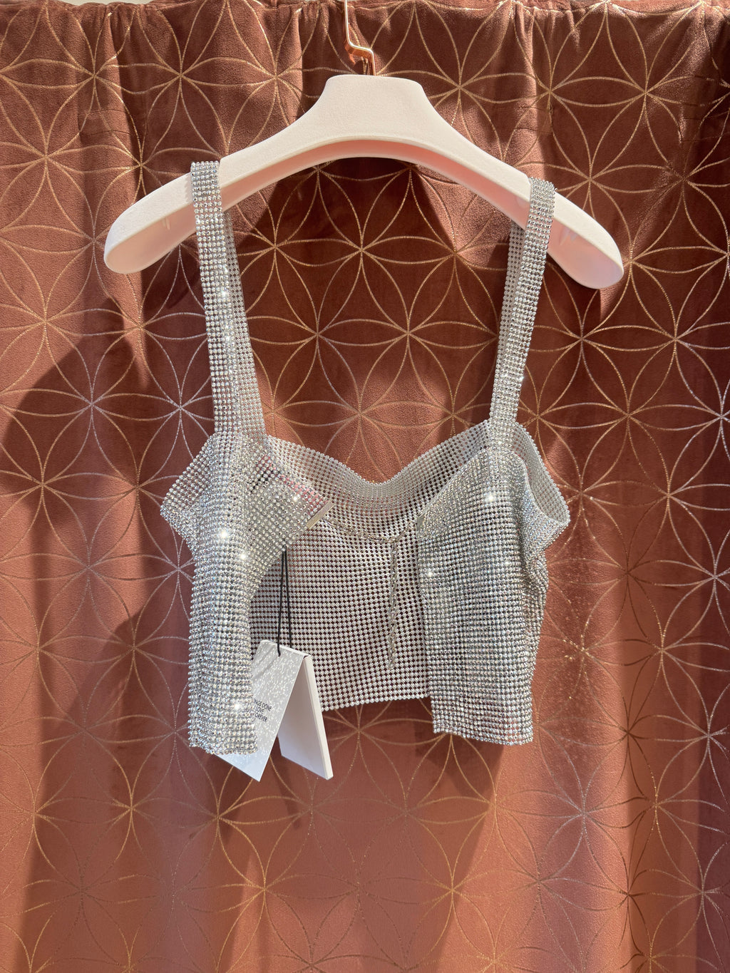 Top croped strass