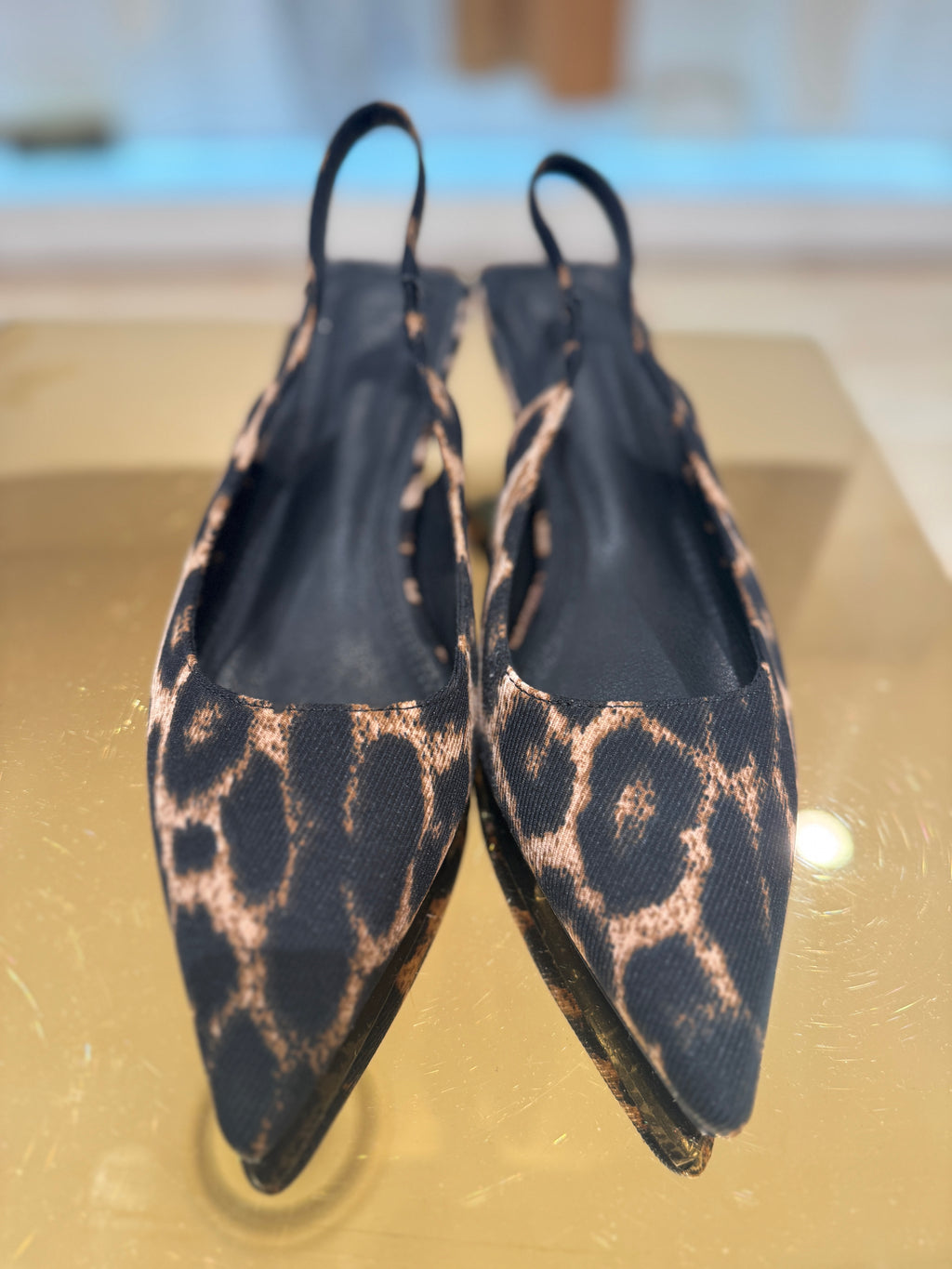 Slingback animalier