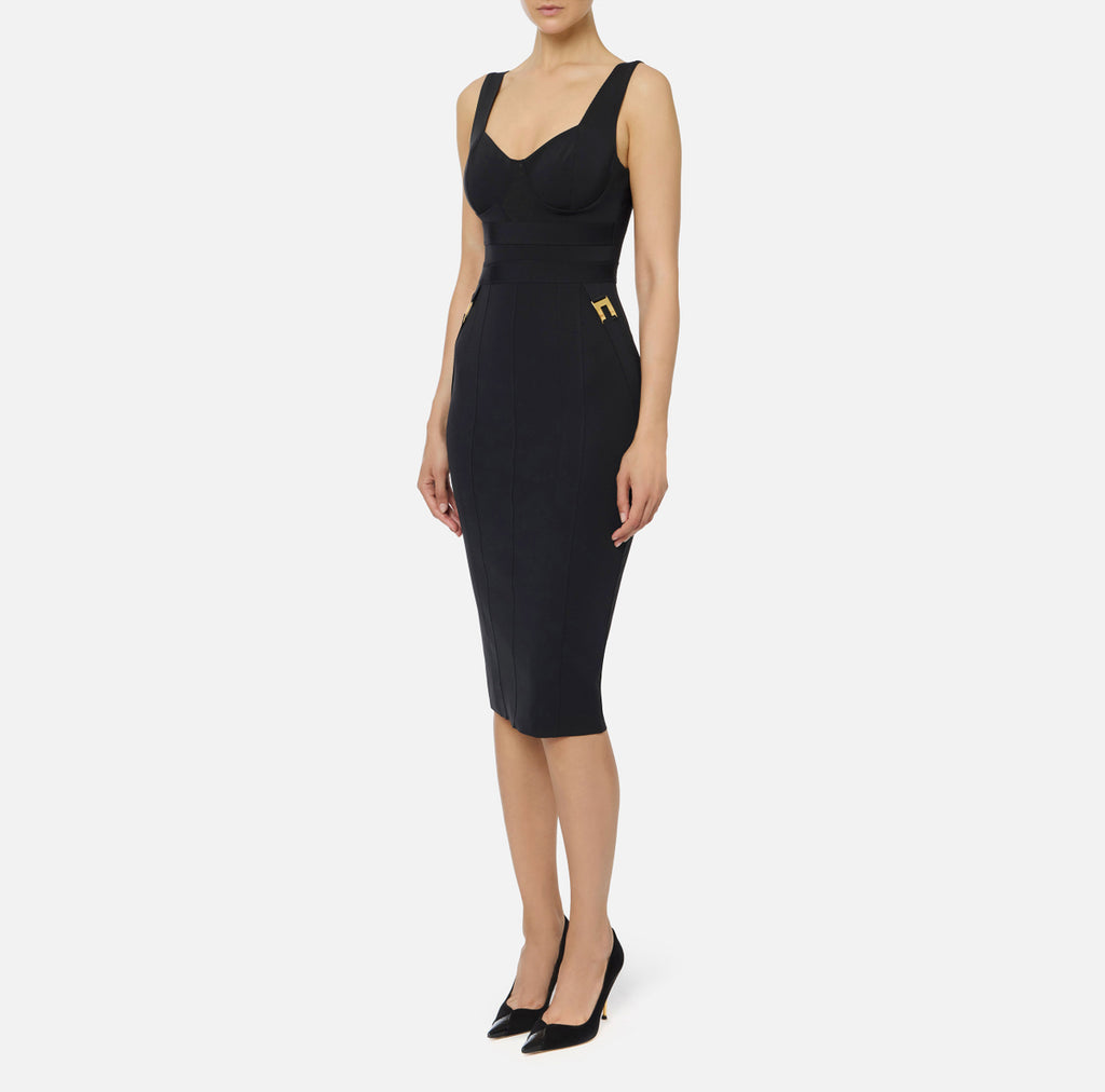 Abito bustier in bielastico di Elisabetta Franchi