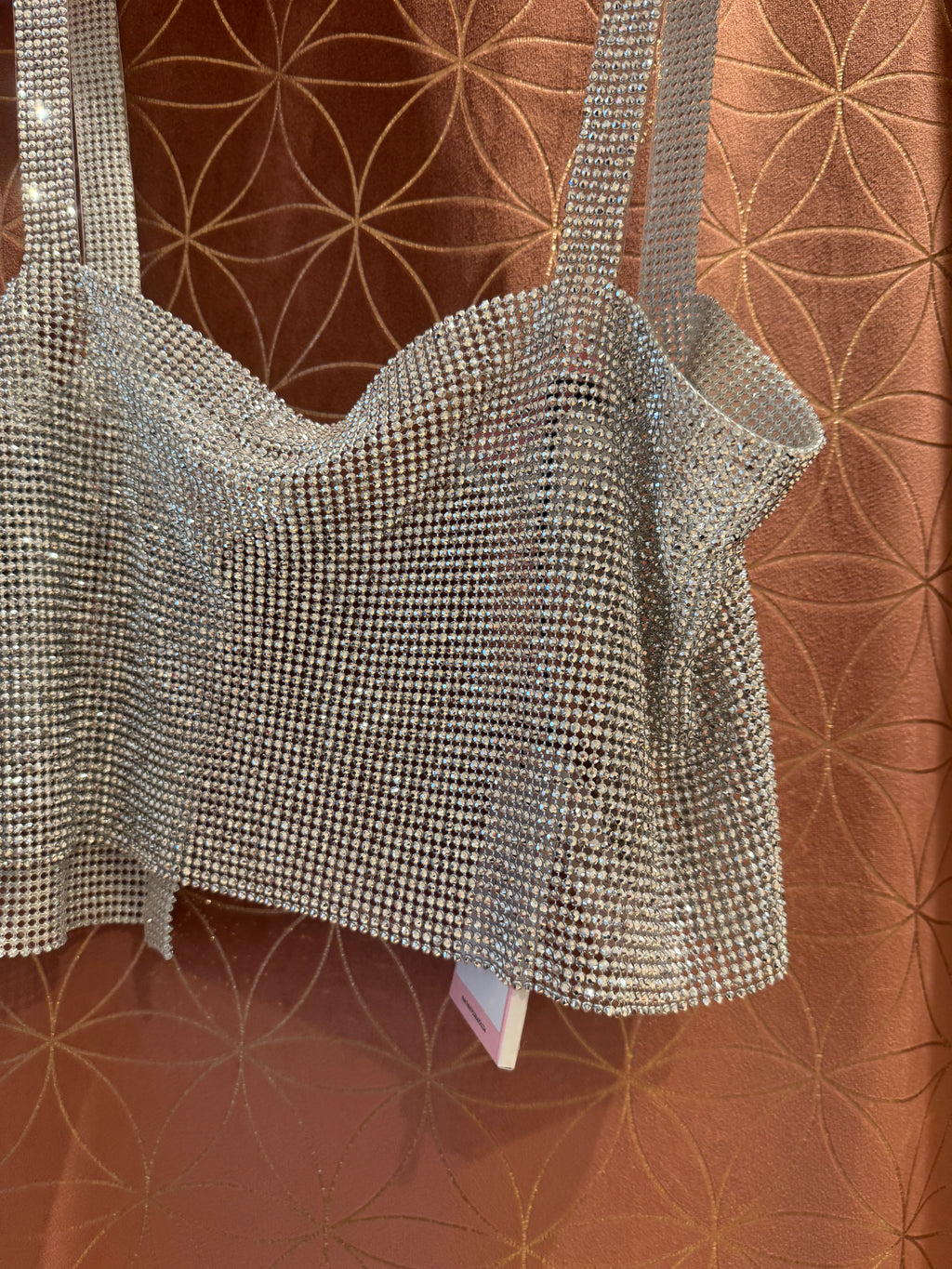Top croped strass