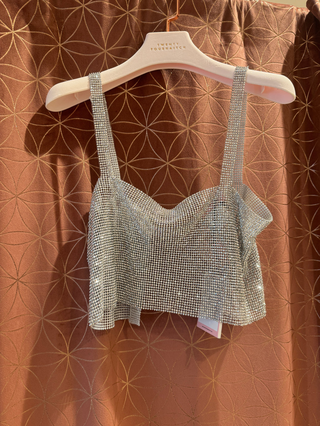 Top croped strass