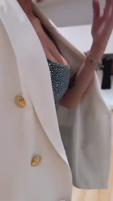 Abito denim con strass