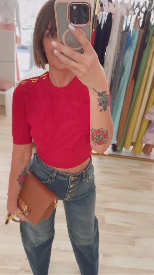 Maglia crop Elisabetta Franchi