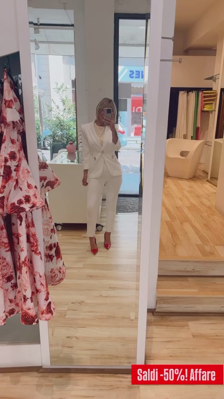 Pantalone logo di Elisabetta Franchi
