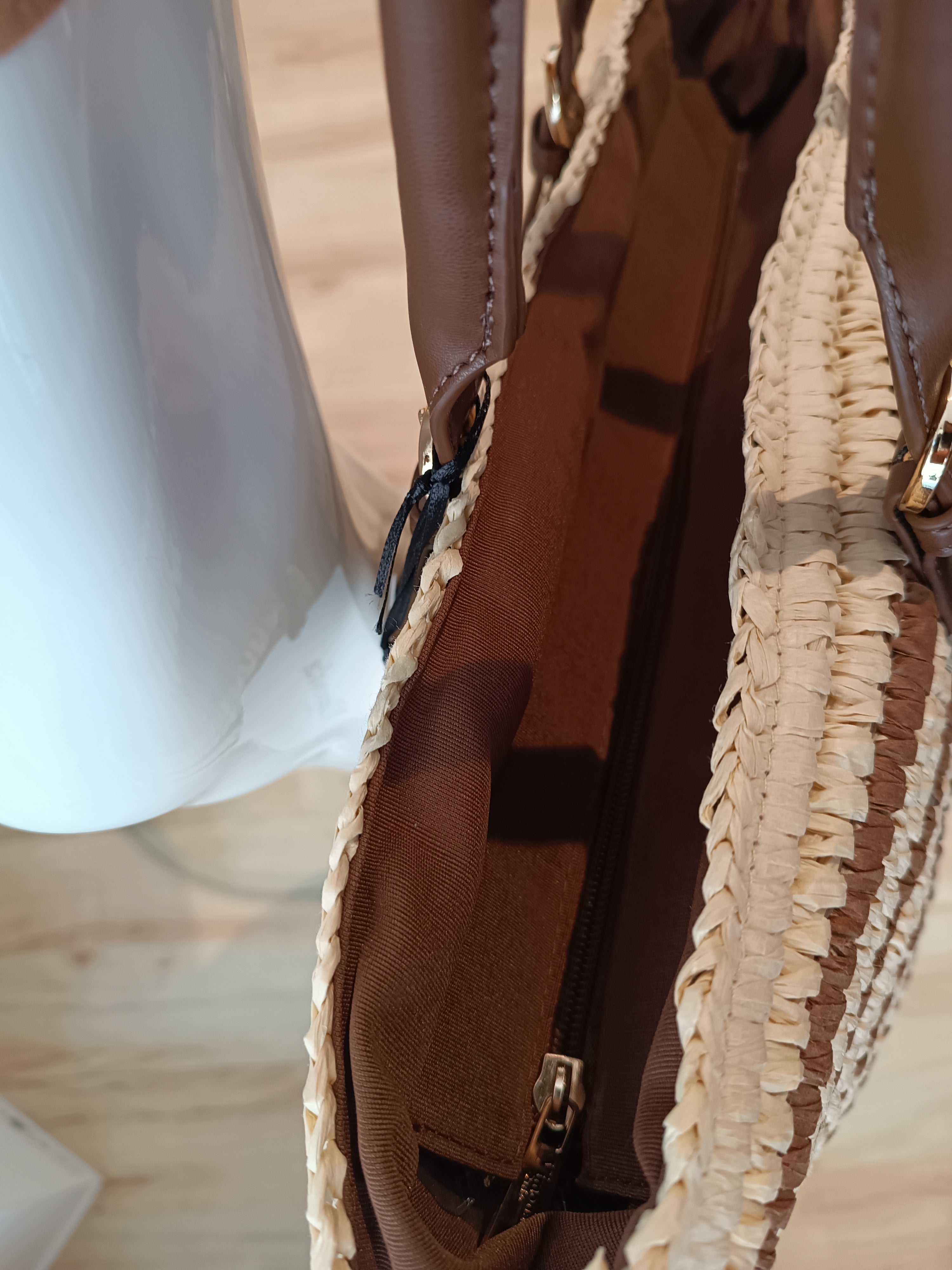 Borsa shopper cesta righe