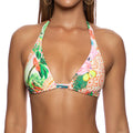 Top bikini triangolo fantasia
