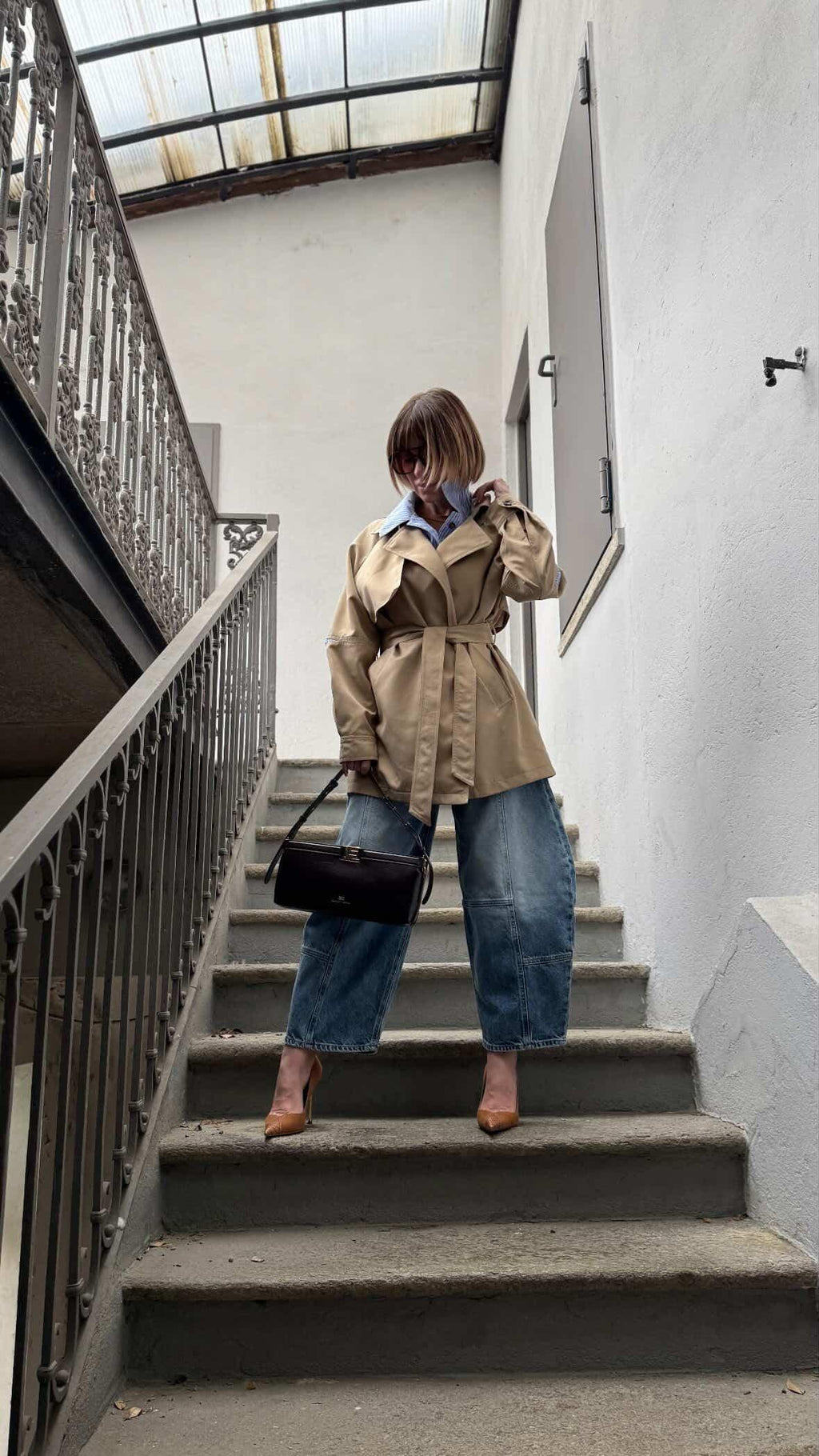 Trench con cintura