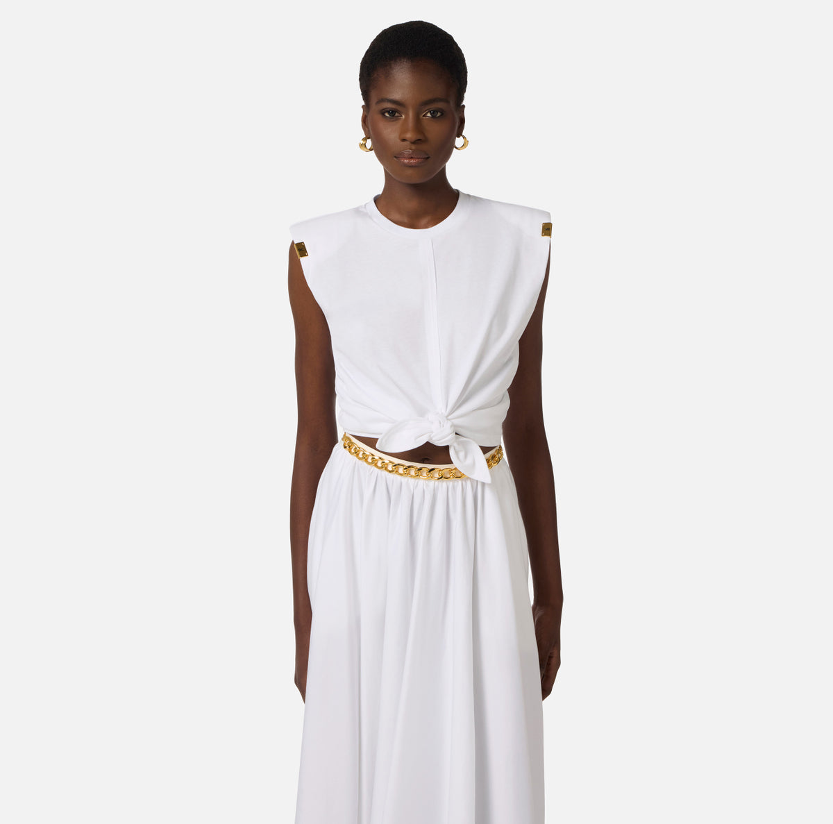 T-shirt crop Elisabetta Franchi