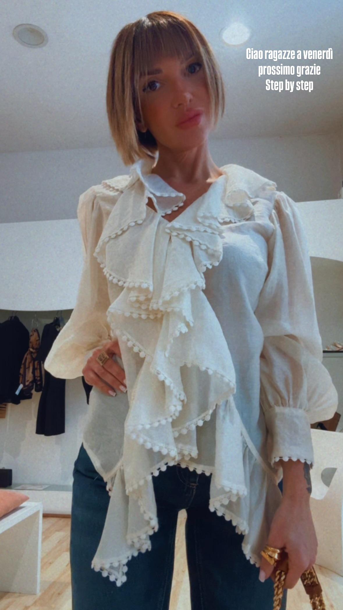 Camicia con ricamo