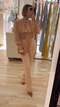 Pantalone nude di Elisabetta Franchi