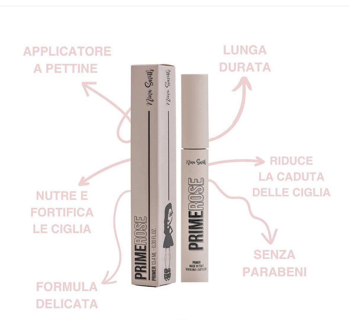 Primer rosa per ciglia