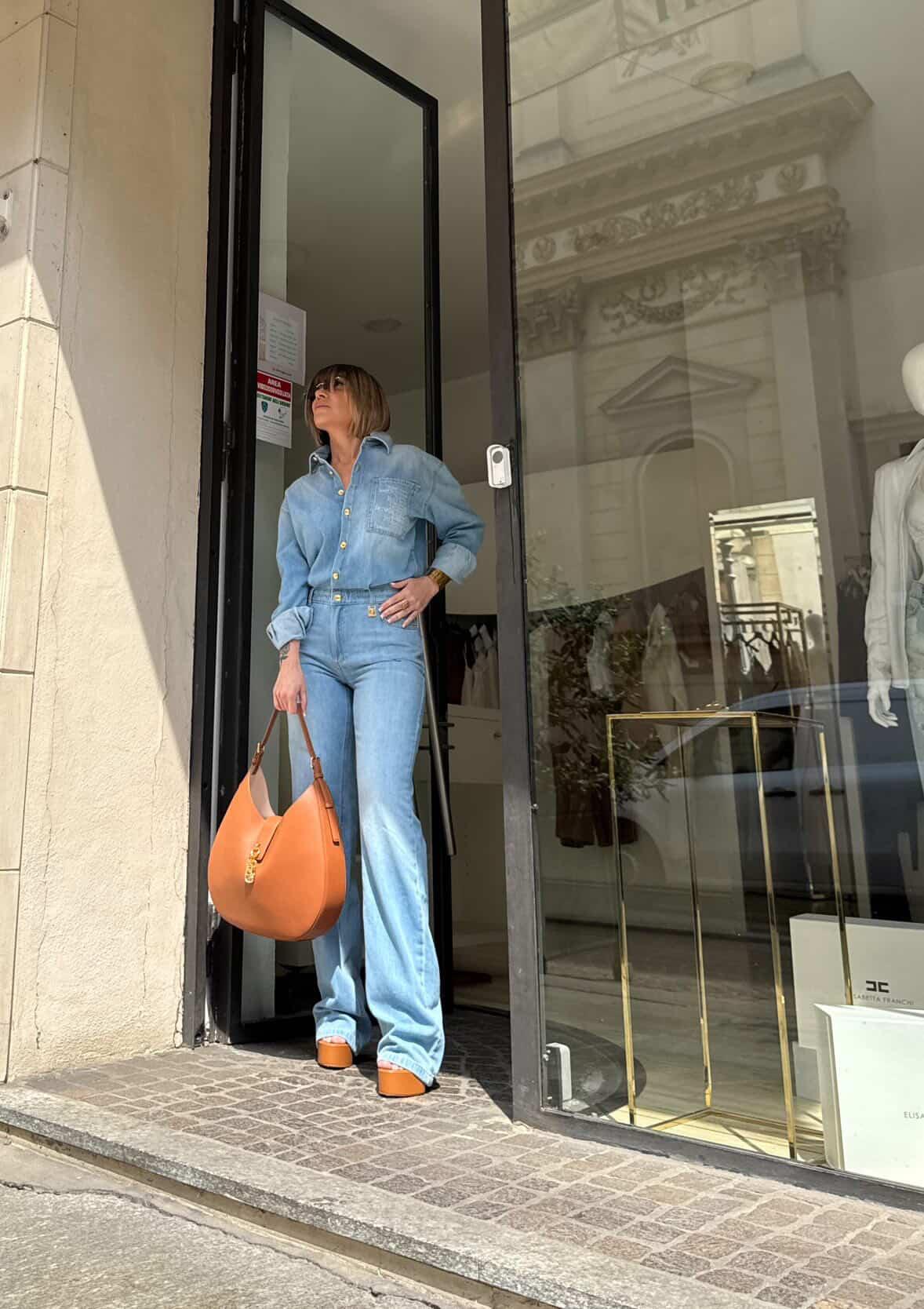 Tuta denim Elisabetta Franchi