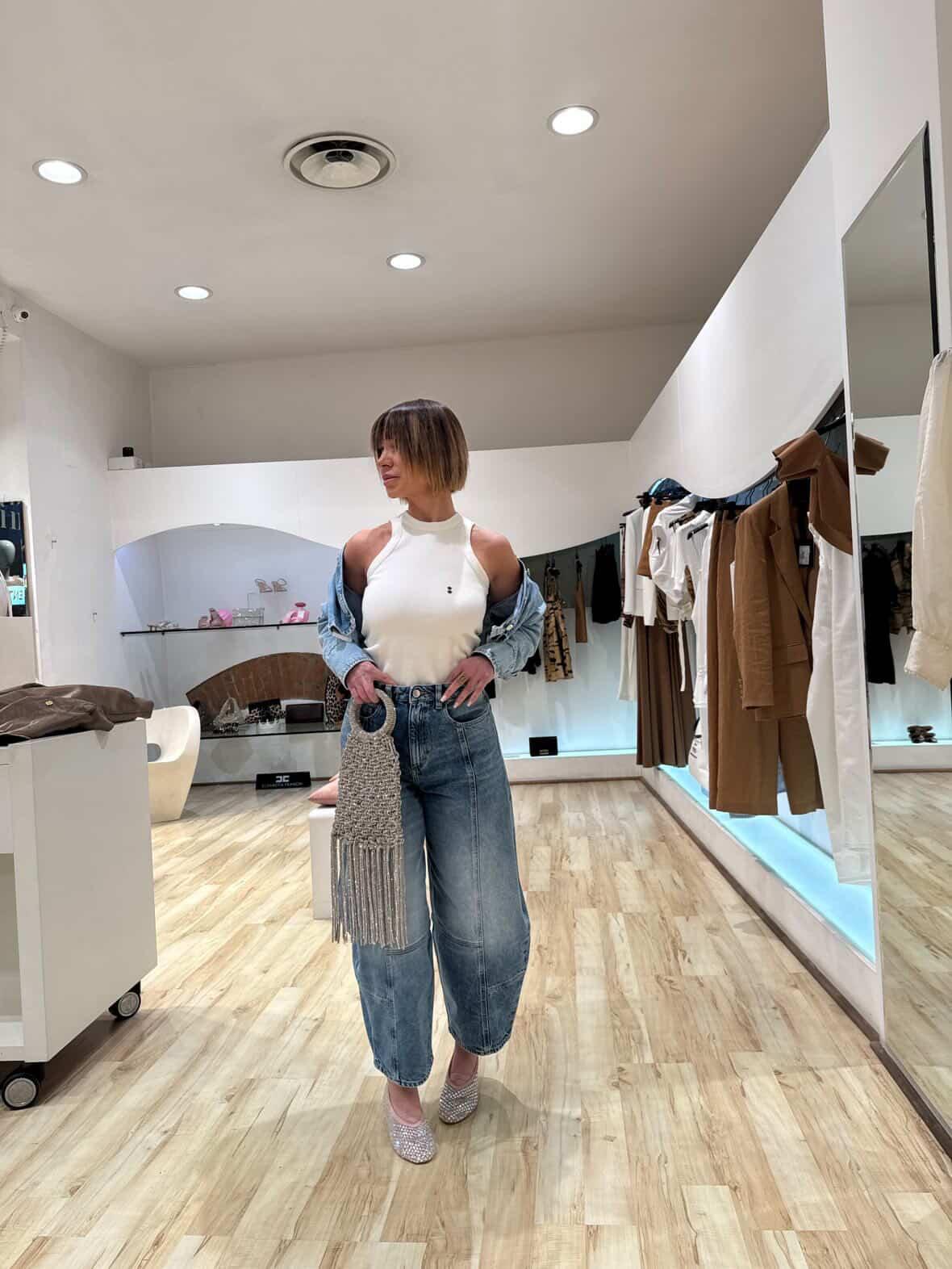 Camicia crop Icon Denim