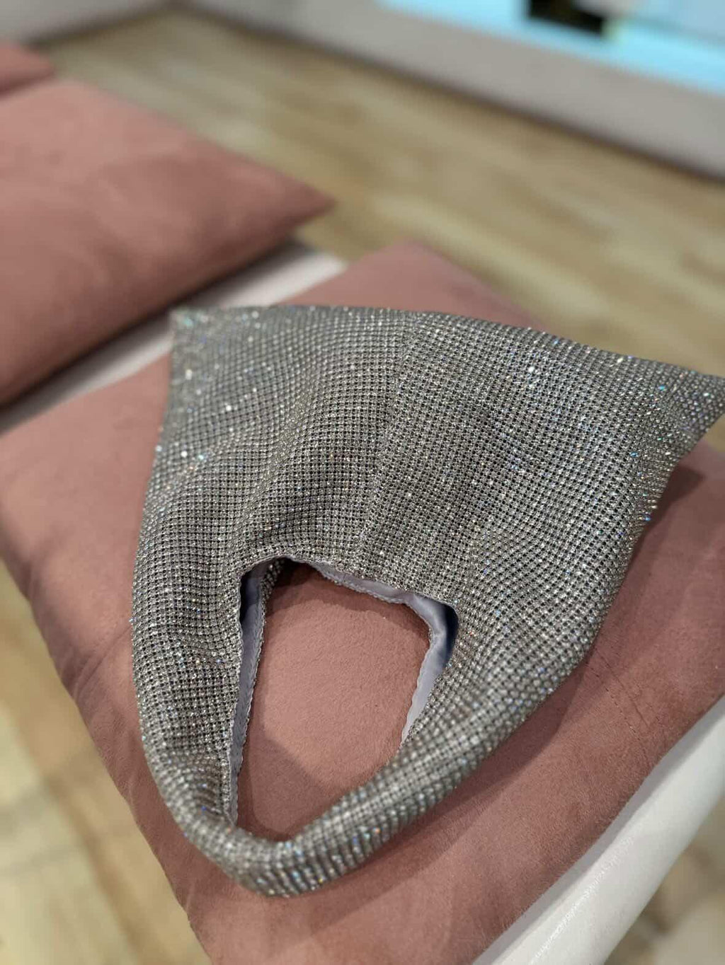 Borsa Mini Hobo strass