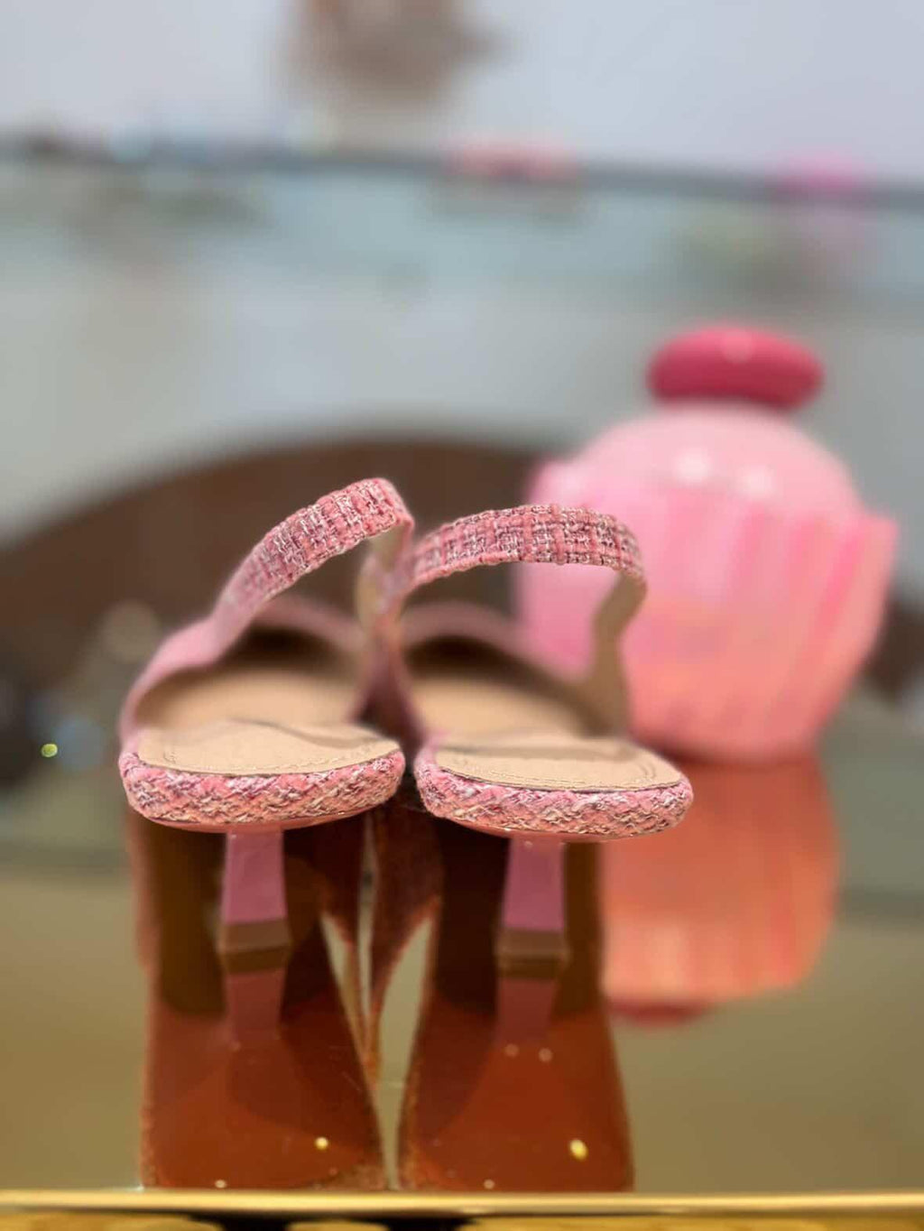 Slingback bouclé