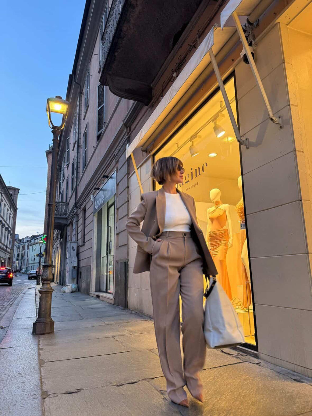Pantalone argilla Elisabetta Franchi