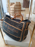 Borsa shopper con manici bambù