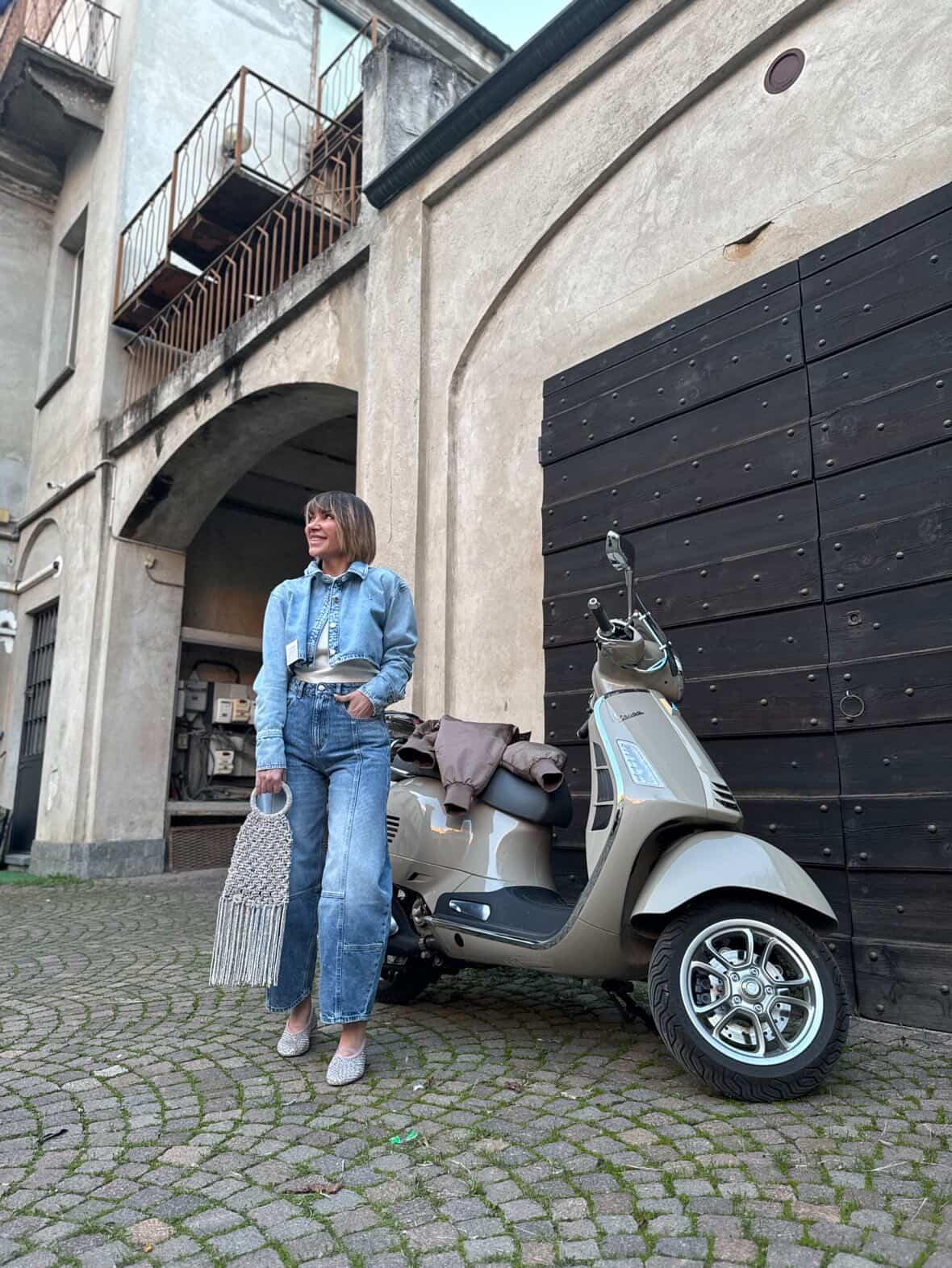 Camicia crop Icon Denim