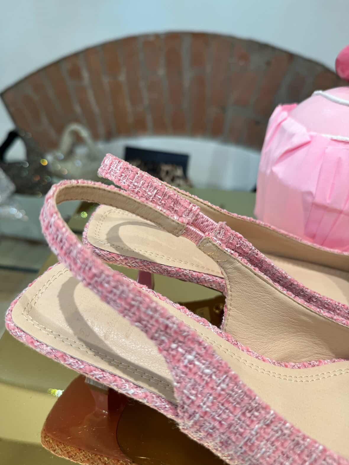 Slingback bouclé