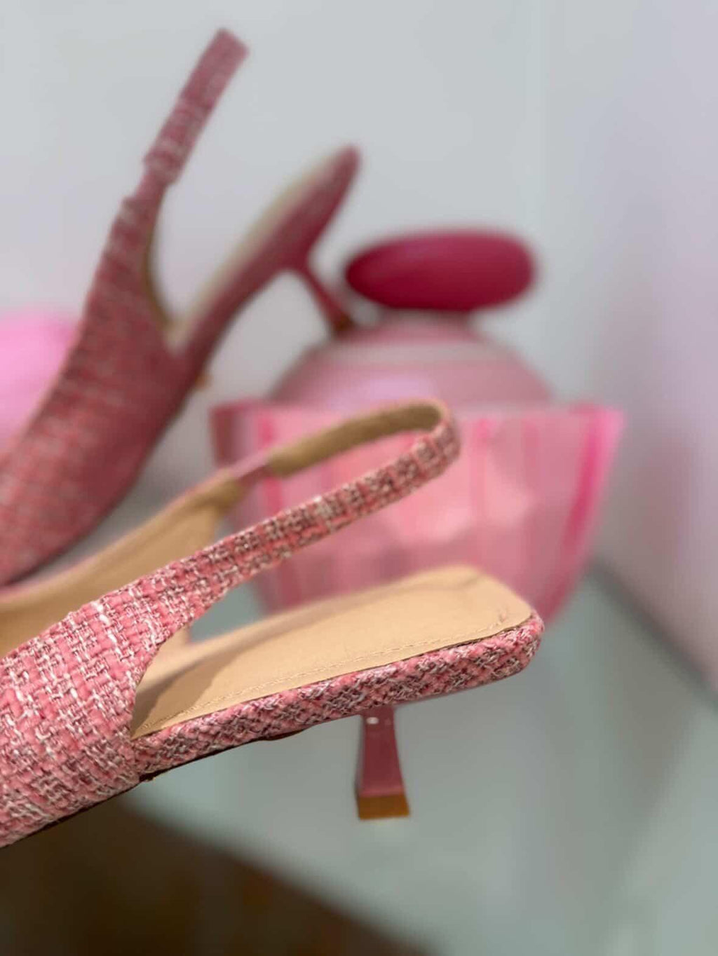 Slingback bouclé