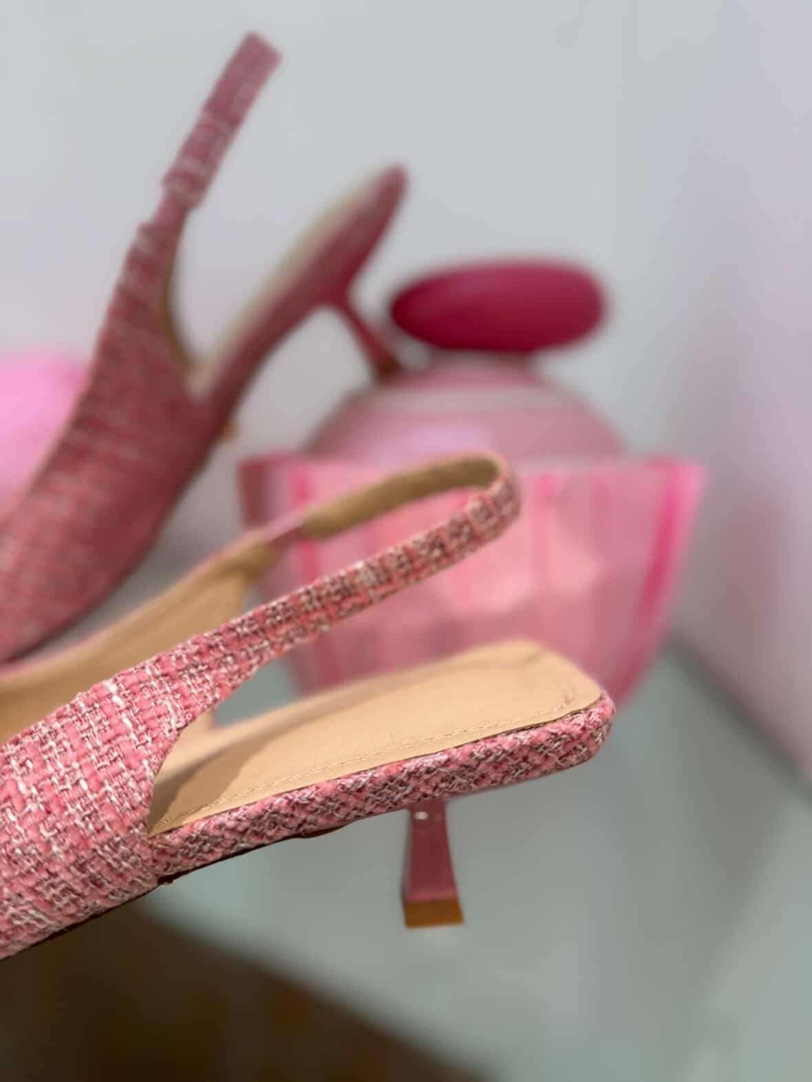 Slingback bouclé