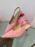Slingback bouclé