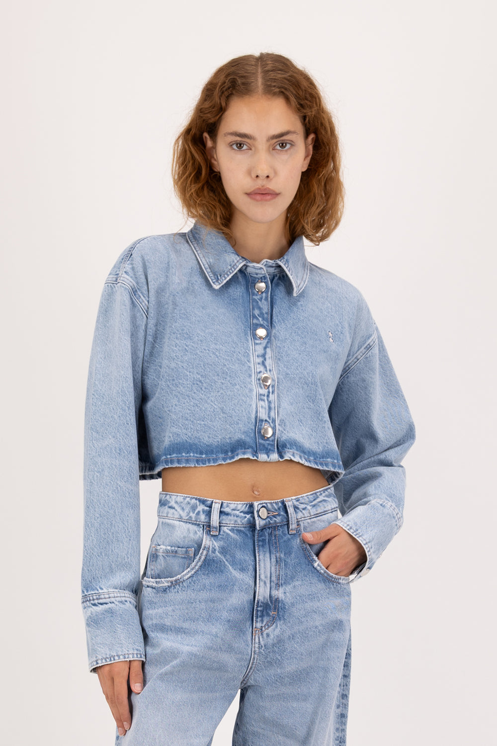 Camicia crop Icon Denim