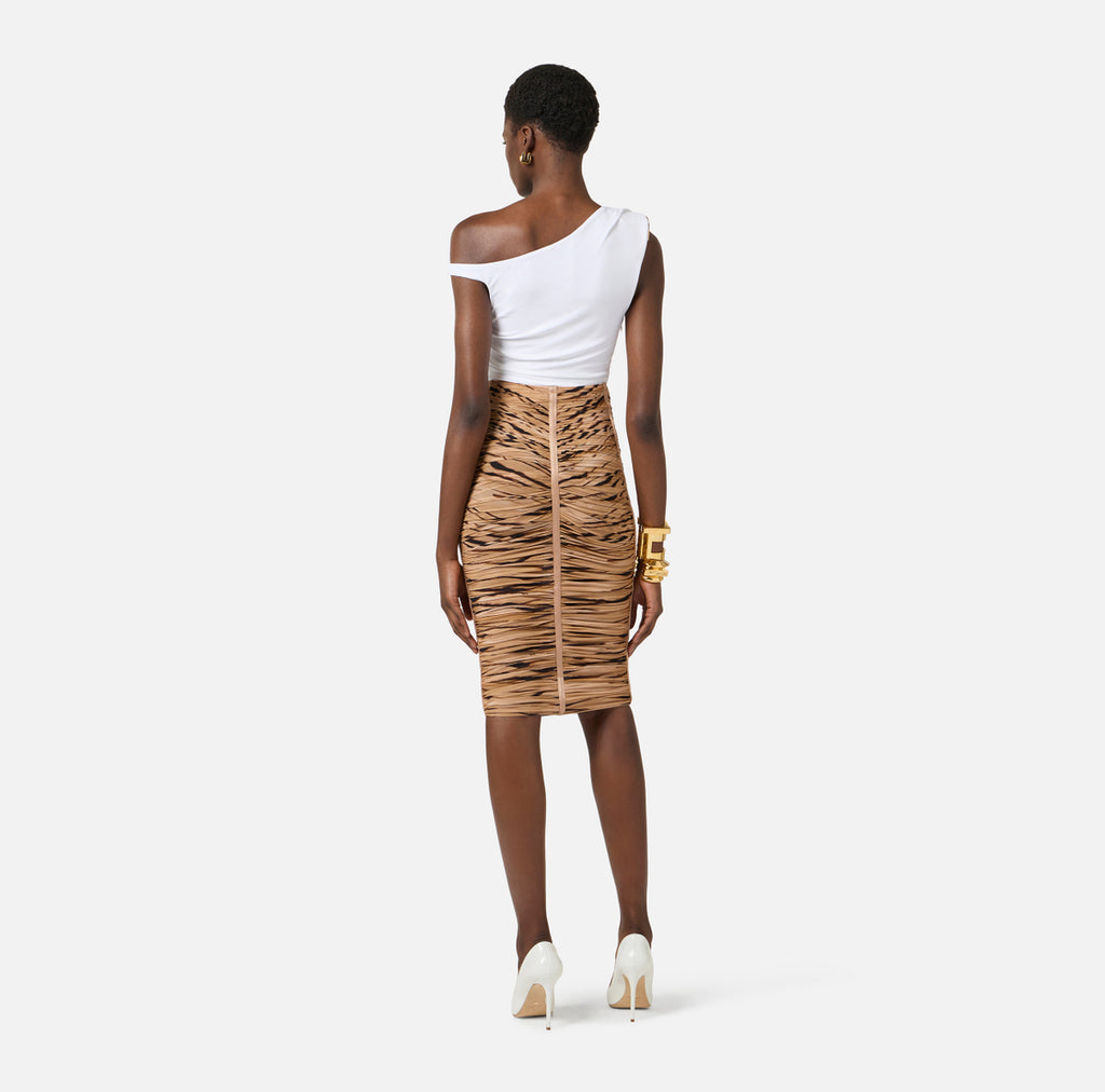 Gonna stampa tigre di Elisabetta Franchi