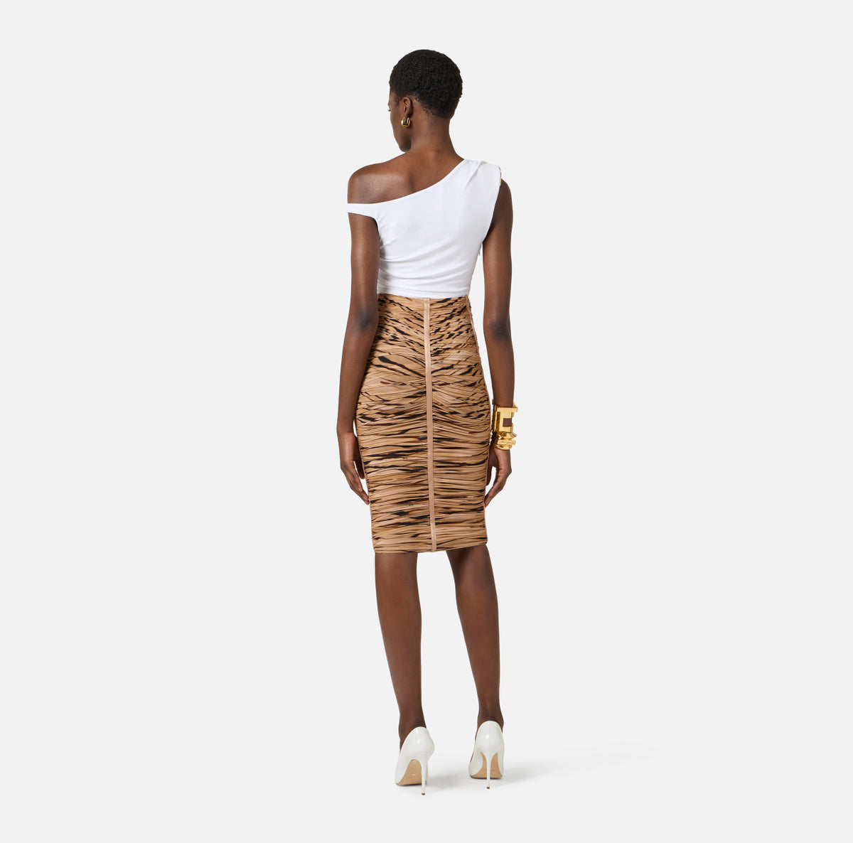 Gonna stampa tigre di Elisabetta Franchi