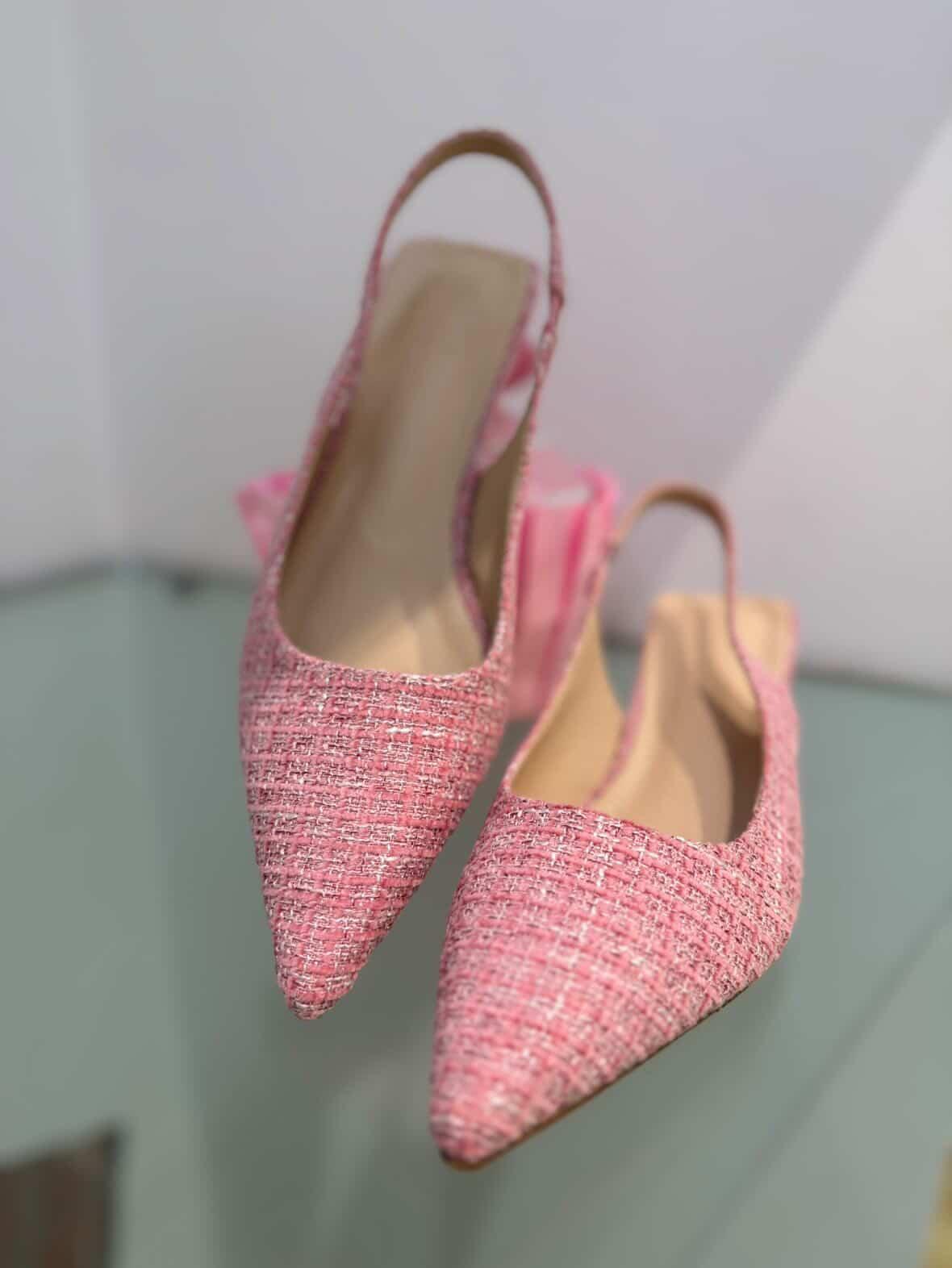 Slingback bouclé