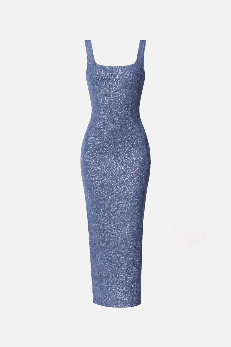Abito denim con strass
