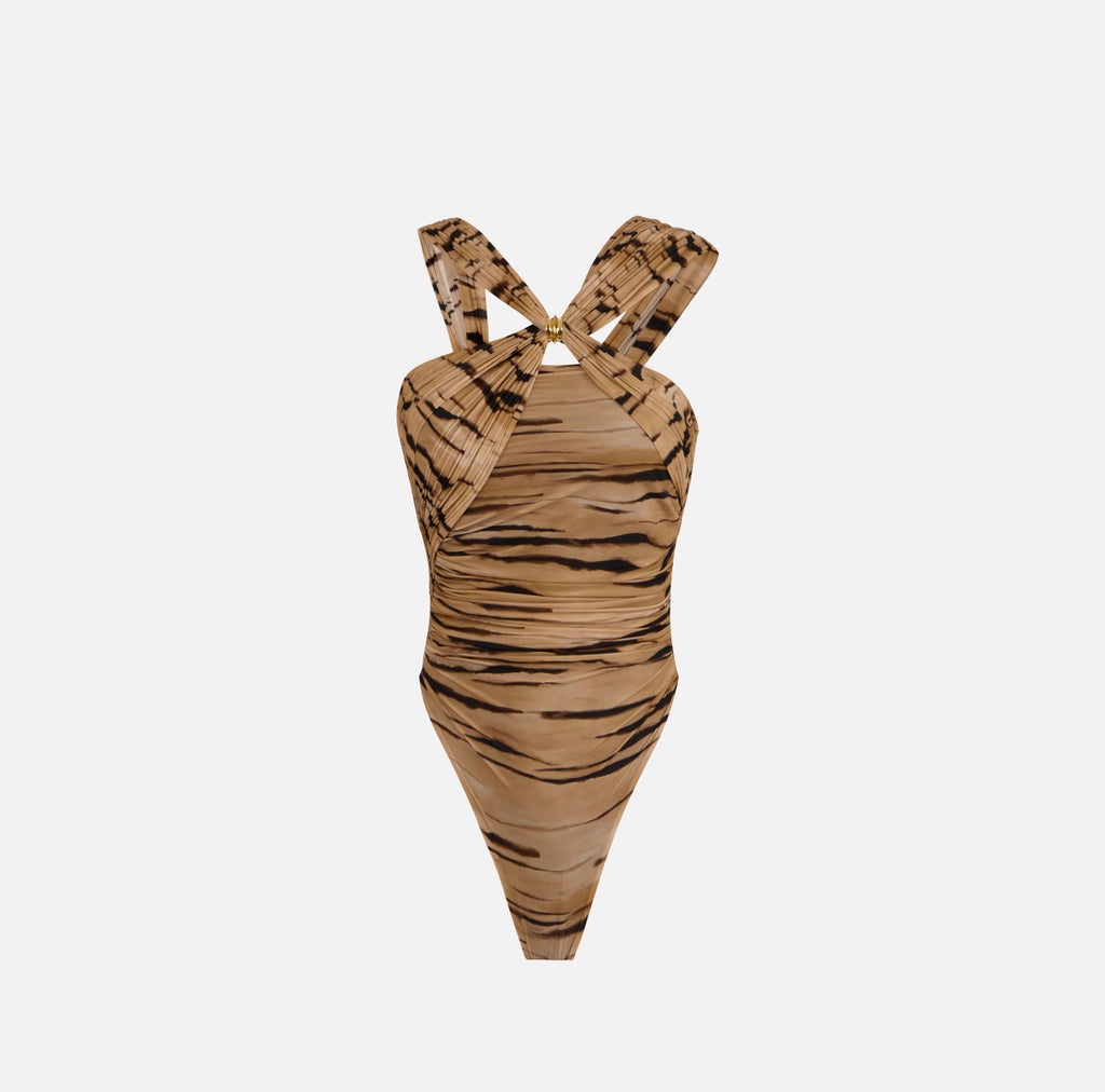 Body stampa tigre di Elisabetta Franchi
