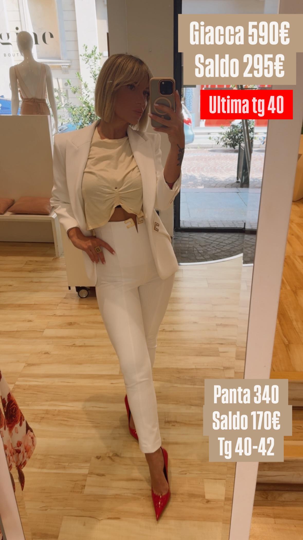 Pantalone logo di Elisabetta Franchi