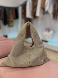 Borsa Mini Hobo strass