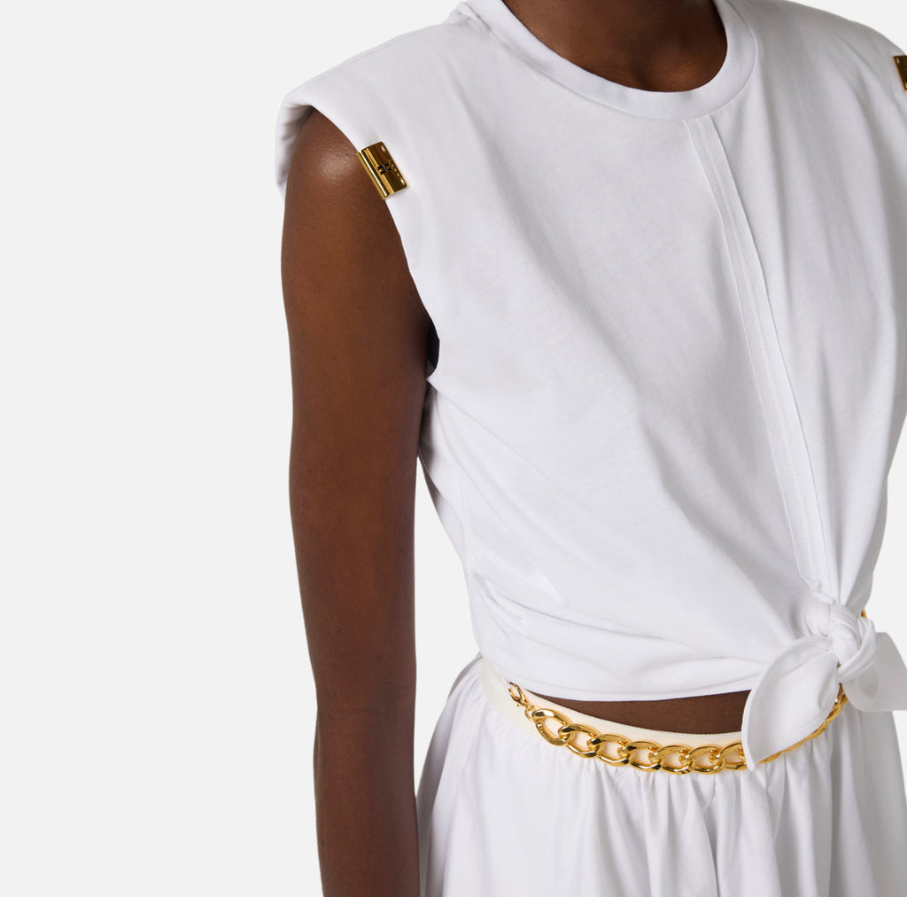 T-shirt crop Elisabetta Franchi