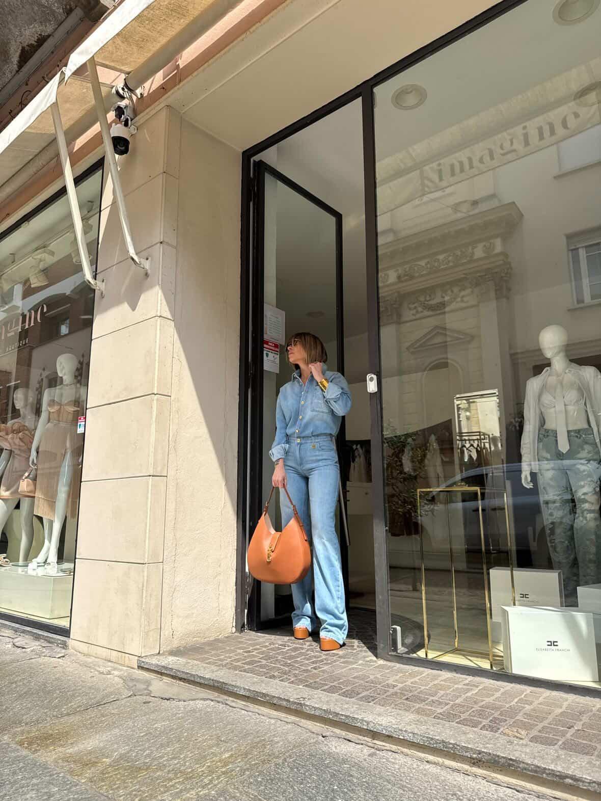 Tuta denim Elisabetta Franchi