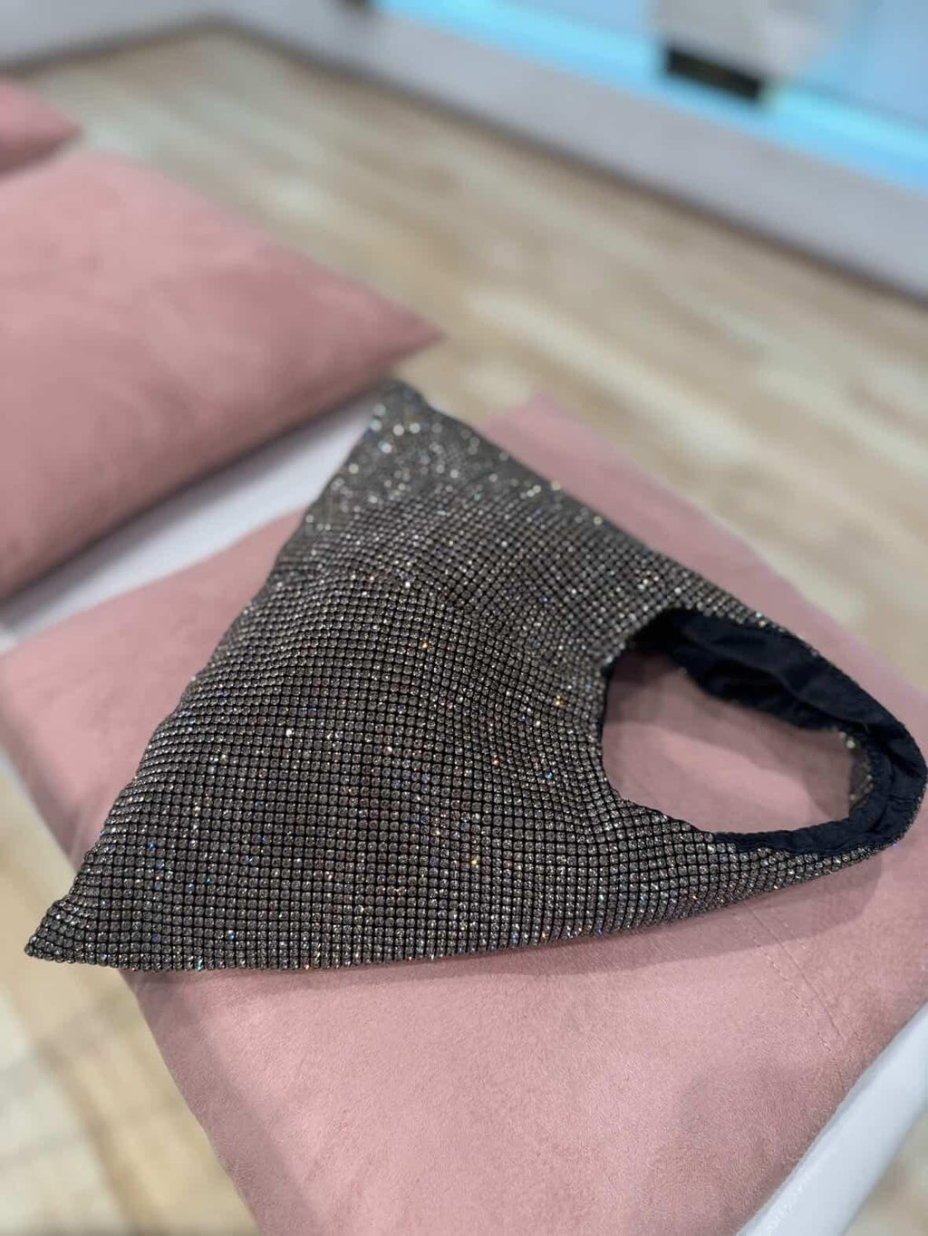 Borsa Mini Hobo strass